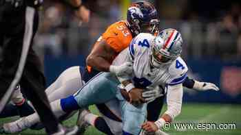 Dak won't blame calf after Cowboys 'whooped'
