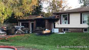 Poorly disposed smoking materials caused Alliston house fire that uprooted two families - CTV News Barrie