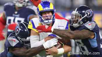 Los Angeles Rams QB Matthew Stafford throws wild interception, follows it with pick-six