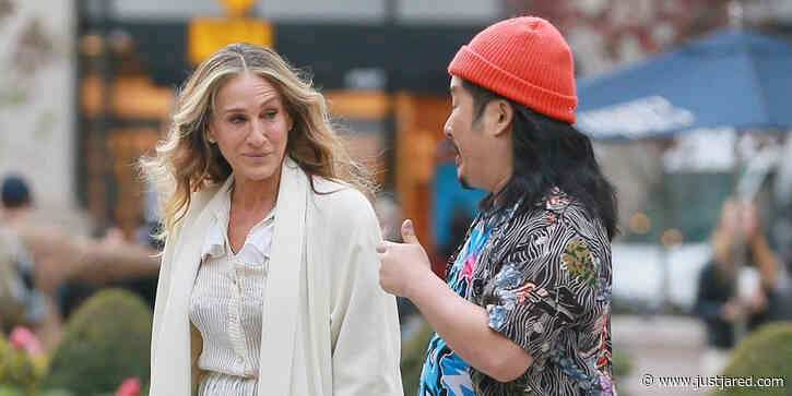 Sarah Jessica Parker Shoots 'And Just Like That...' With Bobby Lee in NYC