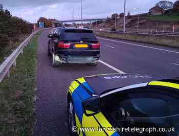 M65 driver found to be over limit after falling asleep during police incident