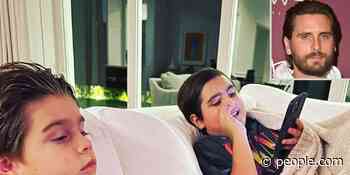Scott Disick Has 'Boyz Night' with Sons Reign and Mason After Kourtney Kardashian Engagement News - PEOPLE