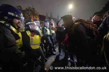 Million Mask March London: Eight police officers injured