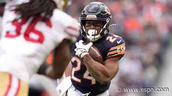 Bears' rookie Khalil Herbert keeping running game alive