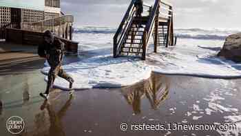 Storm closes section of NC barrier islands' road to mainland