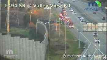 1 dead after semi rollover on I-494 in Eden Prairie