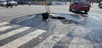 Palavecinenses alarmados por «cráter» en plena entrada de Cabudare - Noticias Barquisimeto