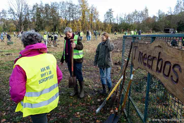 Soroptimisten en Natuurpunt planten samen ’t Meer Bos: na schenking buurtbewoonster Inge
