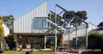 OOF! architecture's renovated gantry house shows playful orange structure - Designboom
