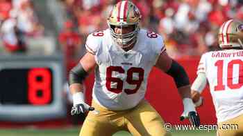 Source: 49ers' McGlinchey (quad) out for season