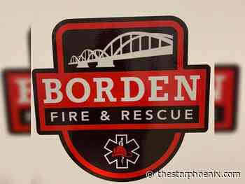 Borden fire department gets assist from Edmonton Huskies trainers