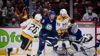 Vancouver's special teams struggle as Canucks fall 3-2 to Predators - Lethbridge News Now