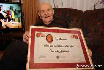 Oudste inwoner van Westerlo overleden: “Fons zou volgende maand 107 worden” - Gazet van Antwerpen
