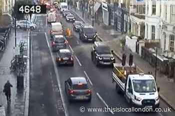 Serious delays in Clapham after crash involving bus