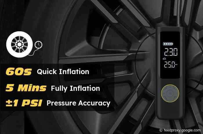 X8 APEX portable automatic tire inflator with 150psi quick inflation