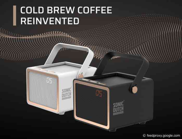 Super Sonic H cold brew coffee maker uses sonic technology for a quick 5 minute brew