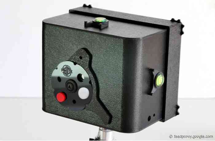 Pinsta instant camera is also a micro darkroom and negative enlarger all in one