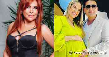 Magaly Medina es elegida por Deyvis Orosco y Cassandra Sánchez como la madrina de su primer bebé - infobae