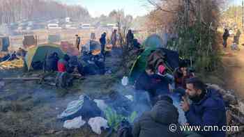 EU accuses Belarus of acting like 'gangster regime' as thousands of freezing migrants camp on Polish border
