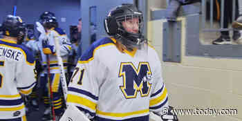 Sold-out crowd packs arena for heckled female hockey goalie’s return to the ice