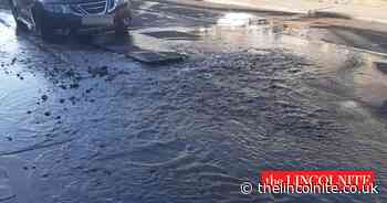 Burst water main leaks onto Grimsby street and prompts closure - The Lincolnite