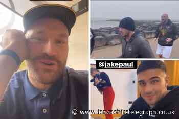 Tommy and Tyson Fury train in Morecambe ahead of Jake Paul fight
