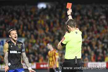 STVV-speler kent zijn straf na zware tackle en rode kaart