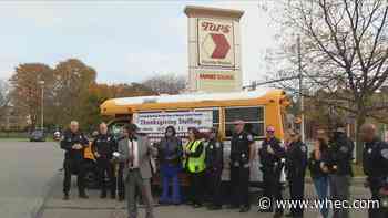 Community leaders announce Stuff the Bus Food Collection Drive for Thanksgiving