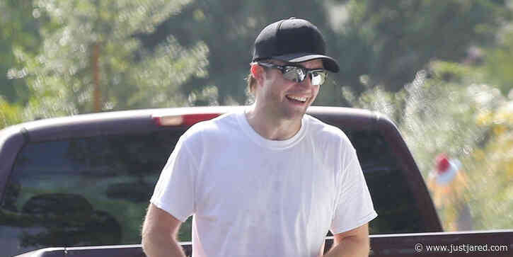 Robert Pattinson Works Up a Sweat During a Tennis Session