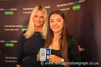 Teenage actress presented with British Citizen Youth Award at Westminster