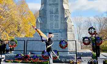 Numbers to be limited at Aurora Remembrance Day service Nov. 11, but it will be livestreamed - yorkregion.com
