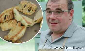 Bake Off viewers horrified as Jurgen serves judges food from the floor - Daily Mail