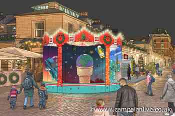 Lego puts on festive carousel display in Covent Garden