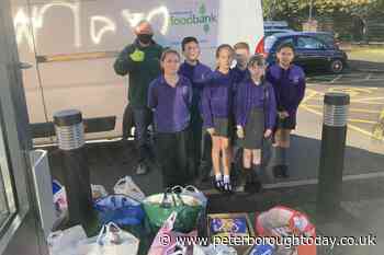 Peterborough primary school donates over 200kg of food to charity with harvest collection - Peterborough Telegraph