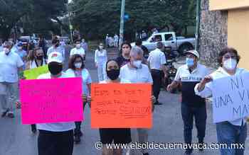 Se manifiestan ciudadanos de Cuernavaca por falta de seguridad - El Sol de Cuernavaca