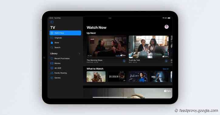 Apple TV app gets new sidebar on iPad and dedicated Store tab with iOS 15.2 beta 2