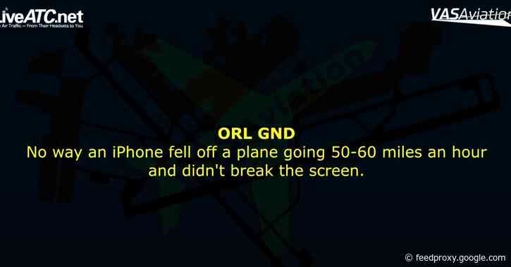 AirDrop IRL: Audio captures moment when pilot drops iPhone on the runway (and it still works)