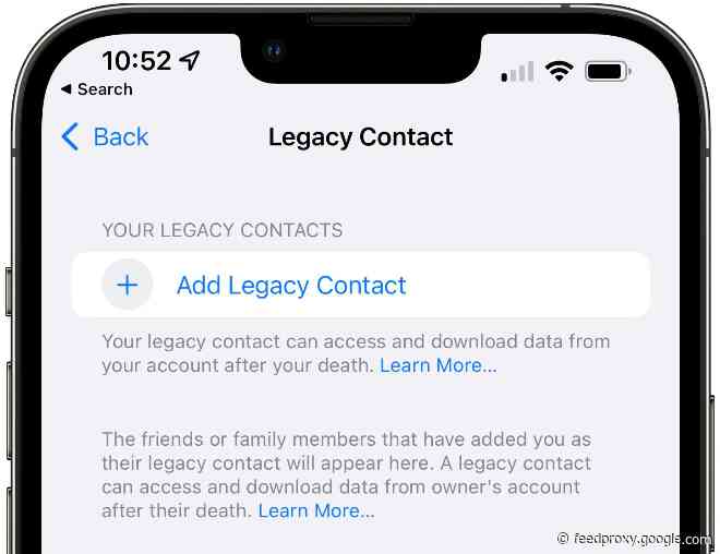 Apple’s Digital Legacy feature lets your family access your data after you die