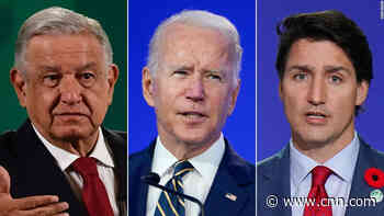 Biden to meet with Trudeau and López Obrador for first US-Canada-Mexico summit since 2016