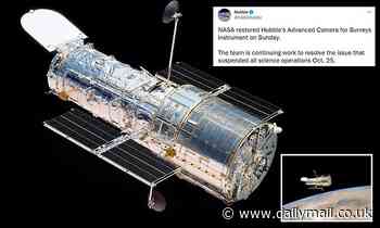 Hubble's advanced camera working again but the rest of the telescope is still in safe mode 