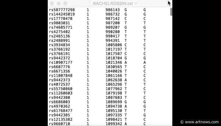 DNA as NFT: Artist Rachel Rossin Logs Her Genome on the Blockchain