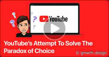 YouTube’s Attempt To Solve The Paradox of Choice
