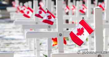 Calgary’s 2021 Remembrance Day ceremony at the Field of Crosses