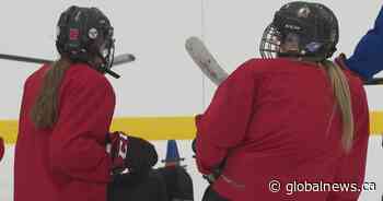 With no local elite minor hockey options, Lethbridge-area female hockey players head to Lloydminster - Global News
