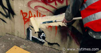 Christopher Walken Destroys Banksy Painting on BBC Comedy Show