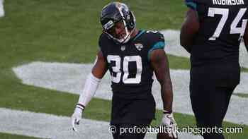 James Robinson back on the practice field