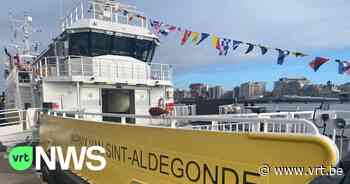 Nieuwe veerboot gedoopt in Antwerpen: "Verbruikt zes keer minder dan 90 jaar oude veer dat wordt vervangen" - VRT NWS