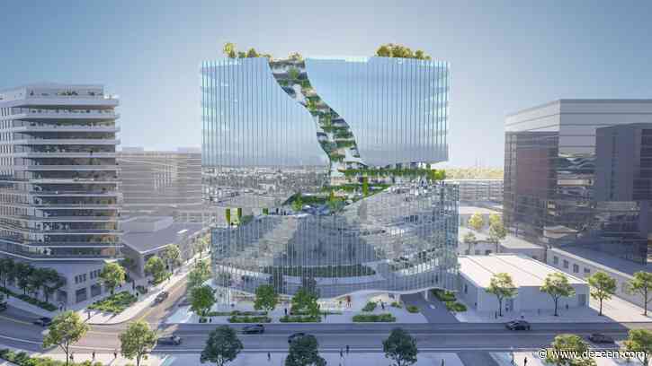 MAD Architects reveals Denver tower with 10-storey "landscaped rift"