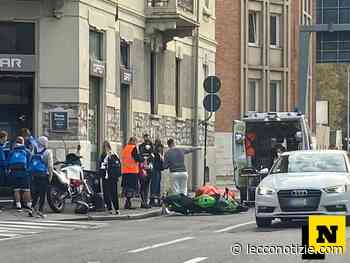Lecco. Scontro auto-moto in via Leonardo Da Vinci, soccorsa una 17enne - Lecco Notizie