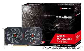 BIOSTAR Radeon RX 6600 graphics card unveiled